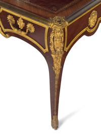 A Louis XV Style Gilt Bronze Mounted Kingwood Bureau Plat
