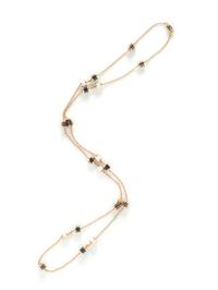BULGARI, ROSE GOLD AND CERAMIC 'B.ZERO1' NECKLACE