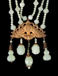 Three Chinese Hardstone Necklaces