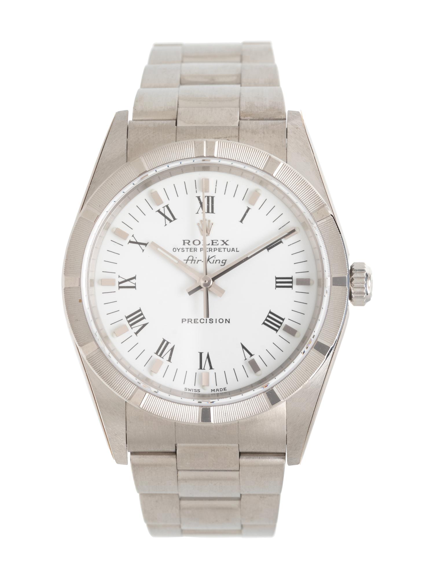 ROLEX, REF. 14010 STAINLESS STEEL 'AIR-KING' WATCH