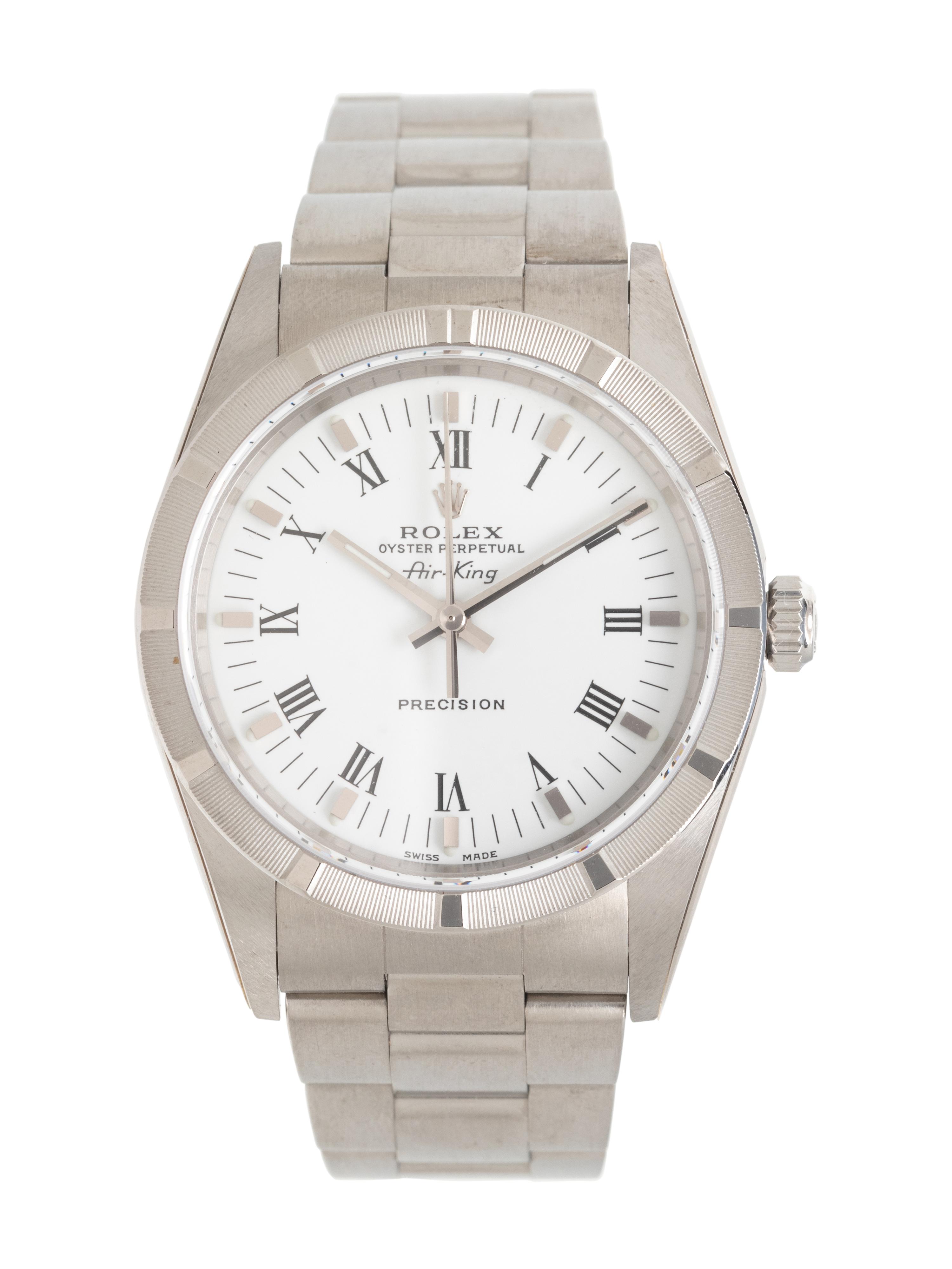 ROLEX, REF. 14010 STAINLESS STEEL 'AIR-KING' WATCH