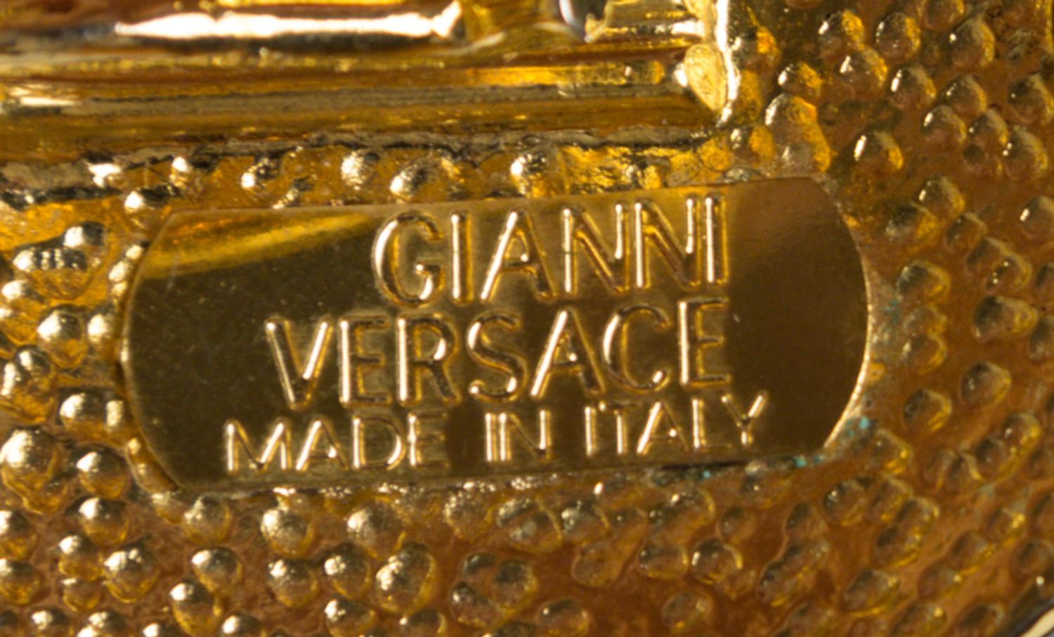 A Gianni Versace Rhinestone Greco Link Belt,