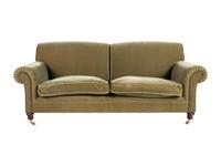 A George Smith Velvet Upholstered Two Seat Sofa