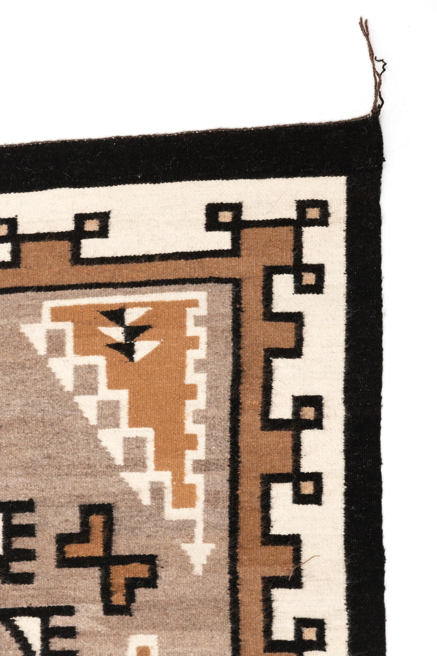 Navajo Two Grey Hills Weaving / Rug