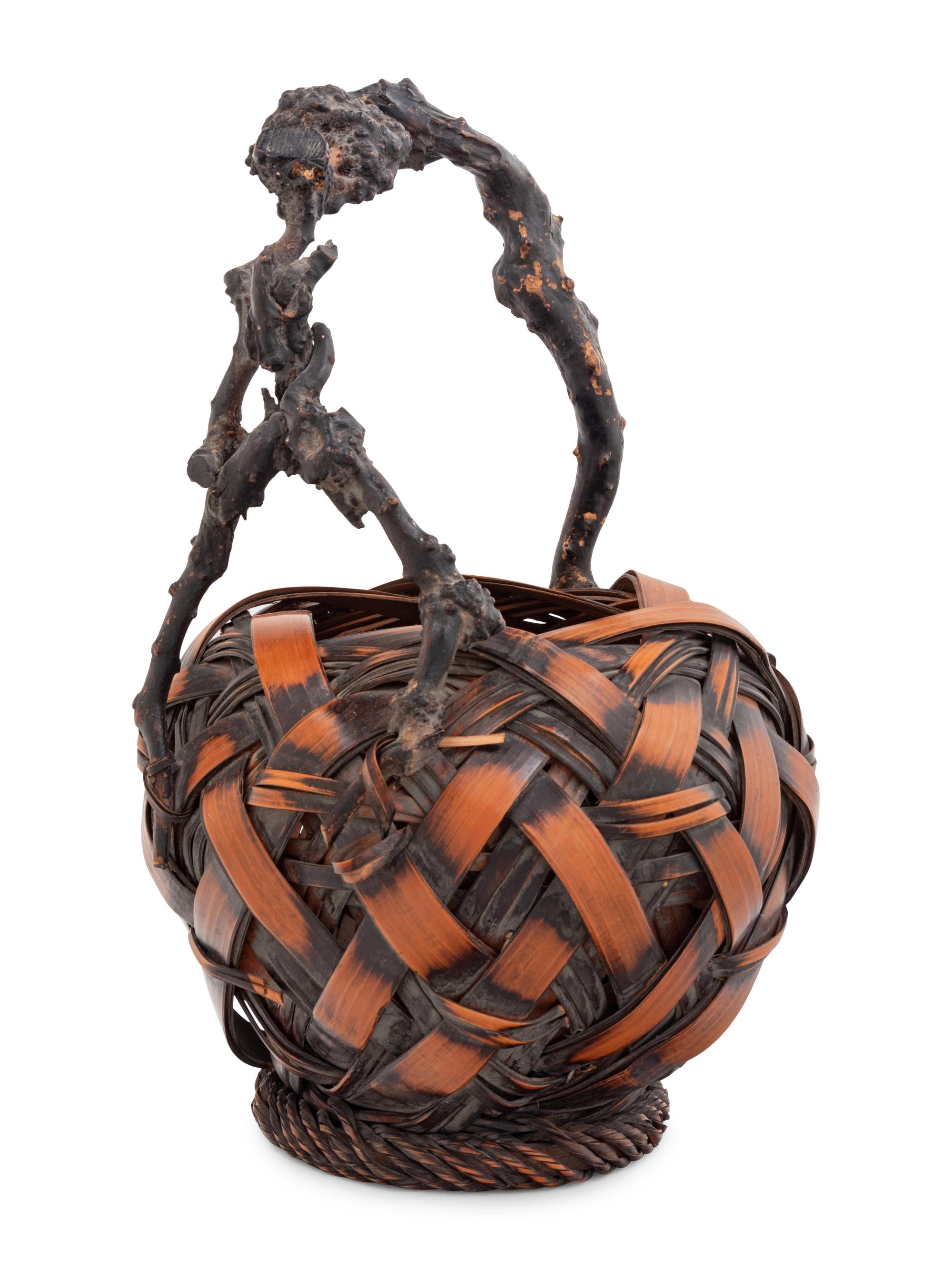 A Bamboo Flower Arranging Basket