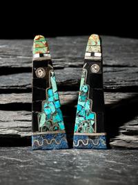Mosaic Inlay Post Earrings