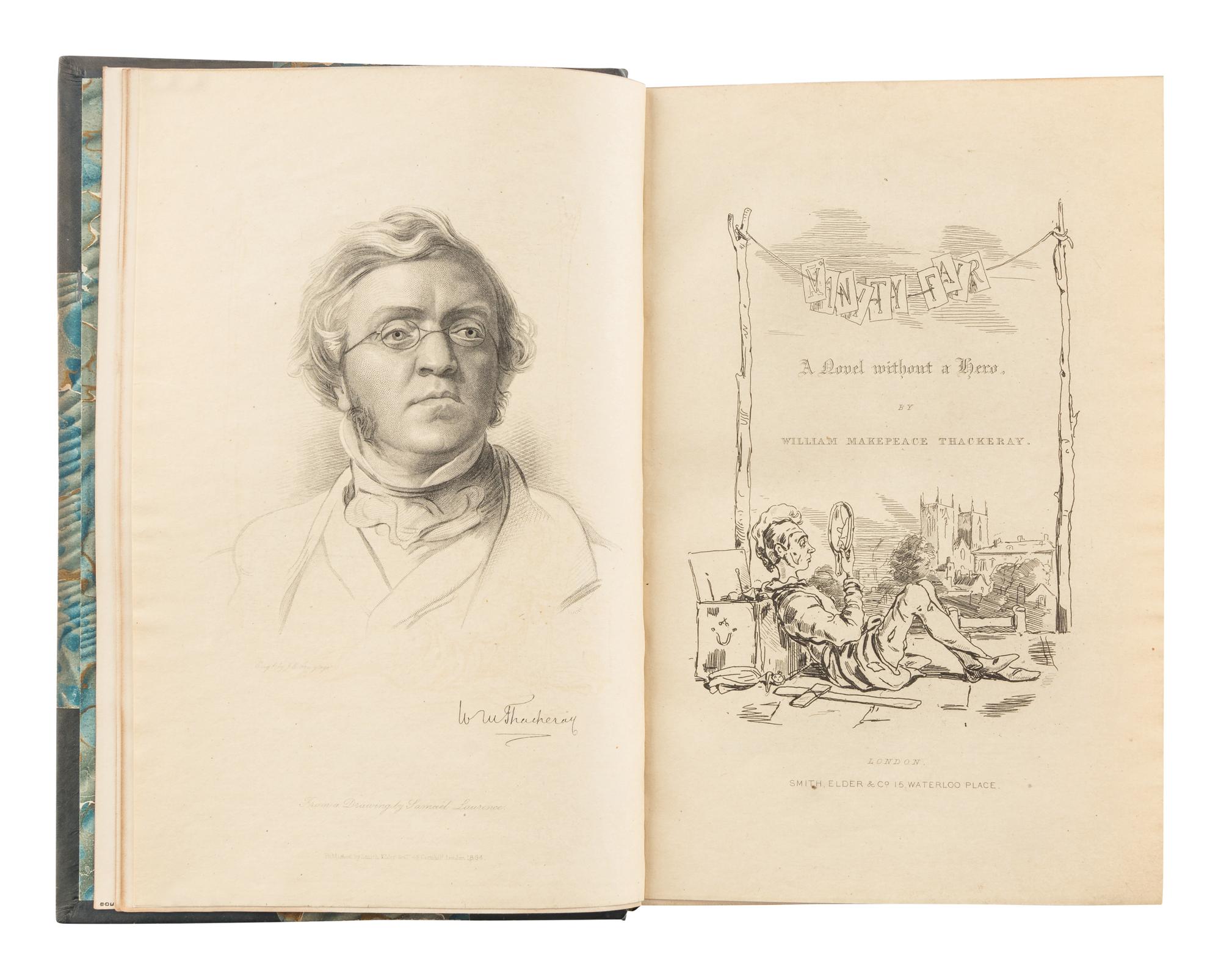[BINDINGS]. THACKERAY, William Makepeace (1811-1863). The Works . London and Philadelphia: Smith, Elder & Co., and J.B. Lippincott Company, 1901.
