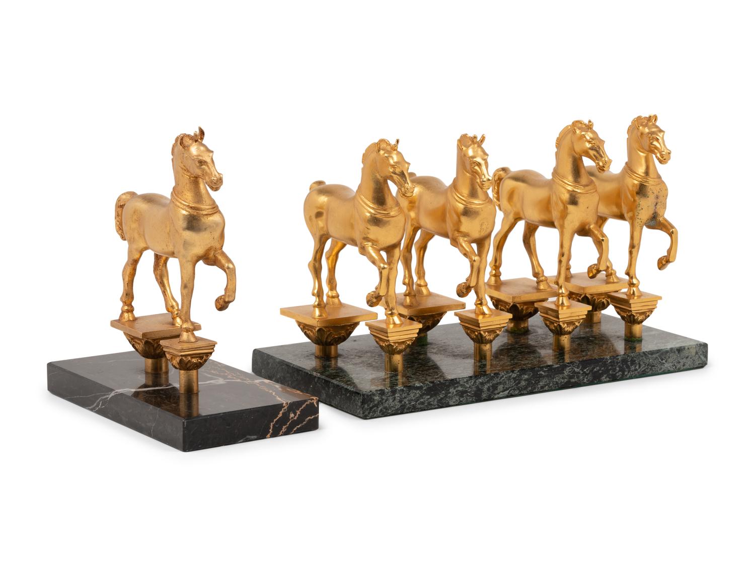 Two Continental Gilt Bronze Figures