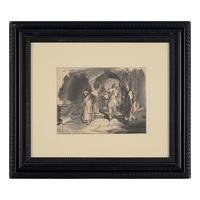 School of Rembrandt van Rijn (Dutch, 1606-1669) — The Head of Saint John the Baptist Carried on a Plate to Herod