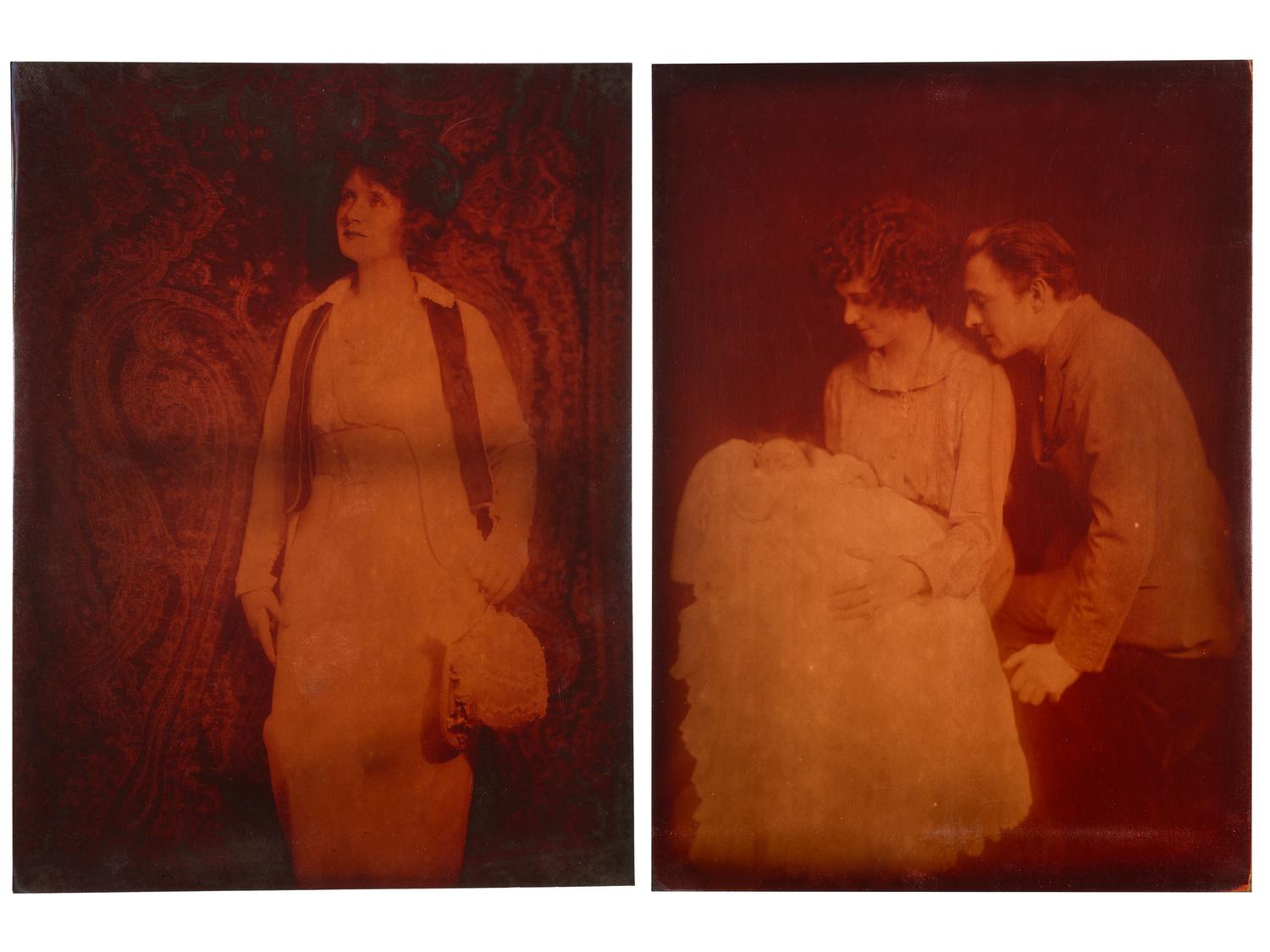 JOHNSTON, Alfred Cheney (1885-1971). Large photographic archive of glass negatives and prints. Ca 1910s-1920s.