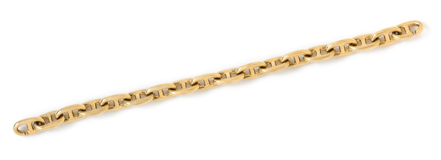 A Yellow Gold Mariner Link Bracelet, 46.95 dwts.