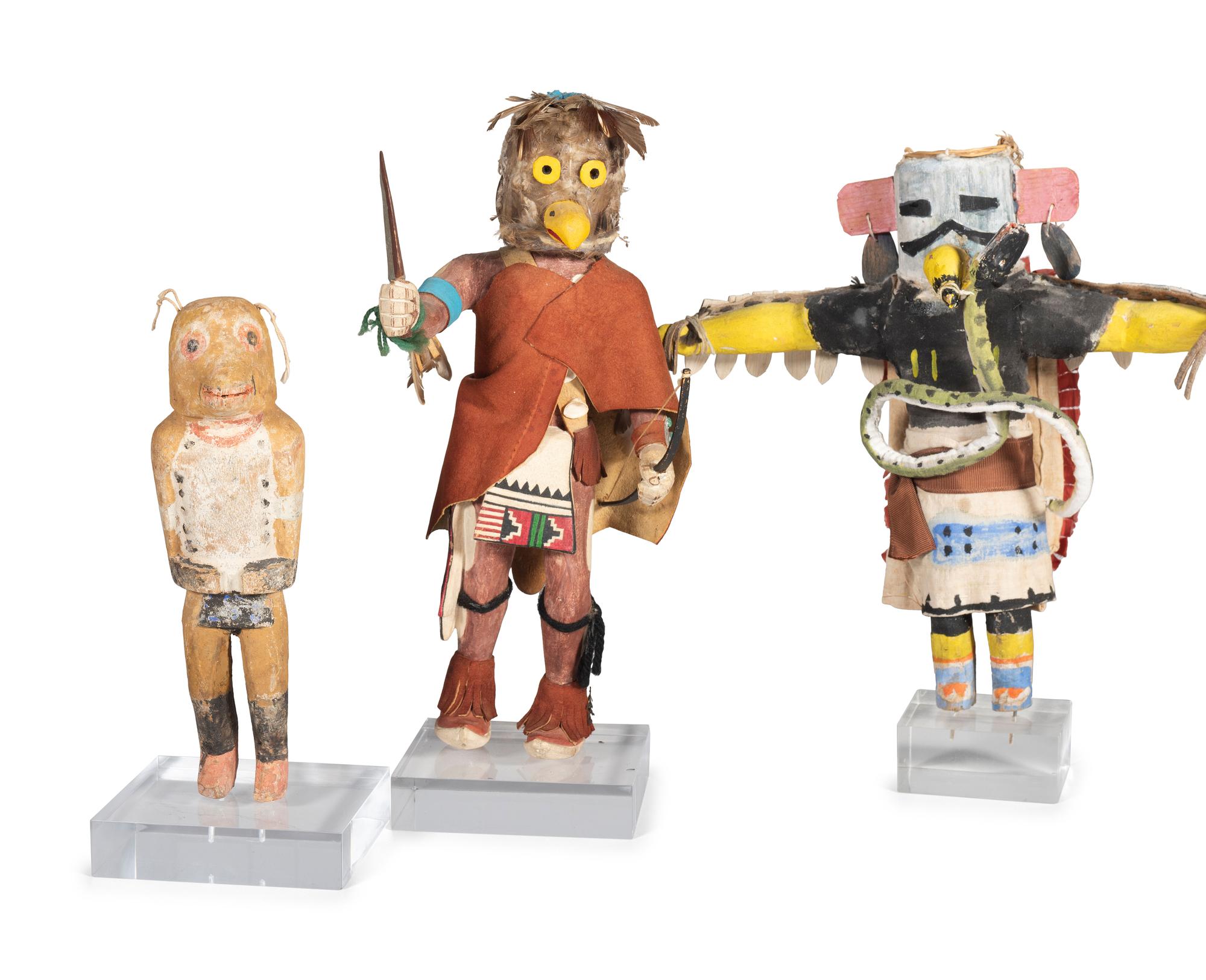 Collection of Hopi Katsina Dolls