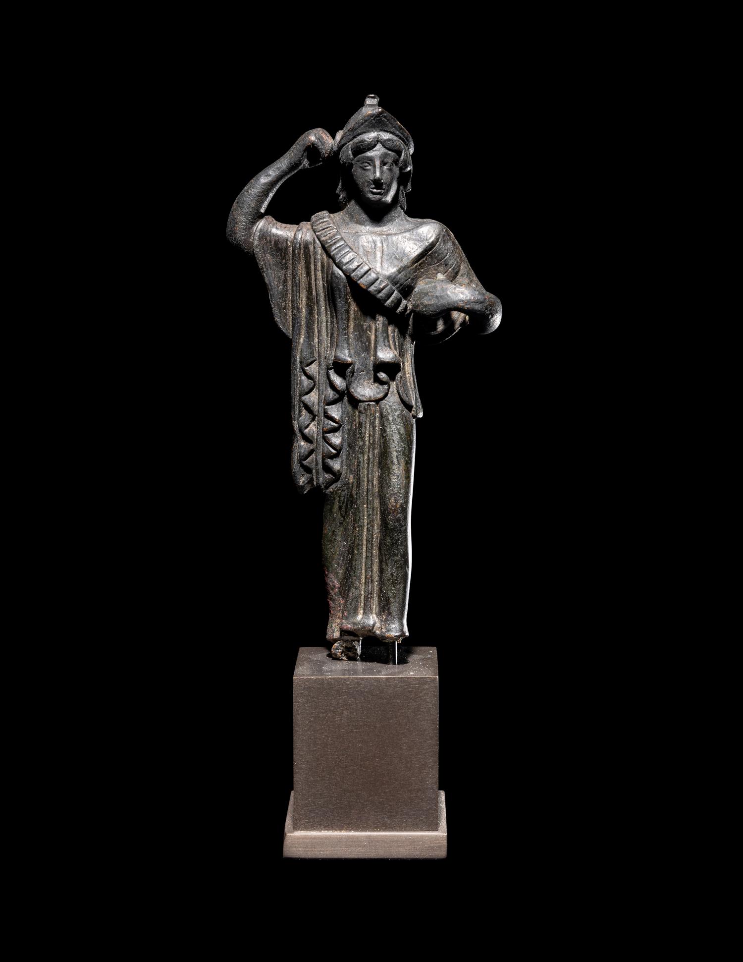 A Roman Bronze Athena Promachos