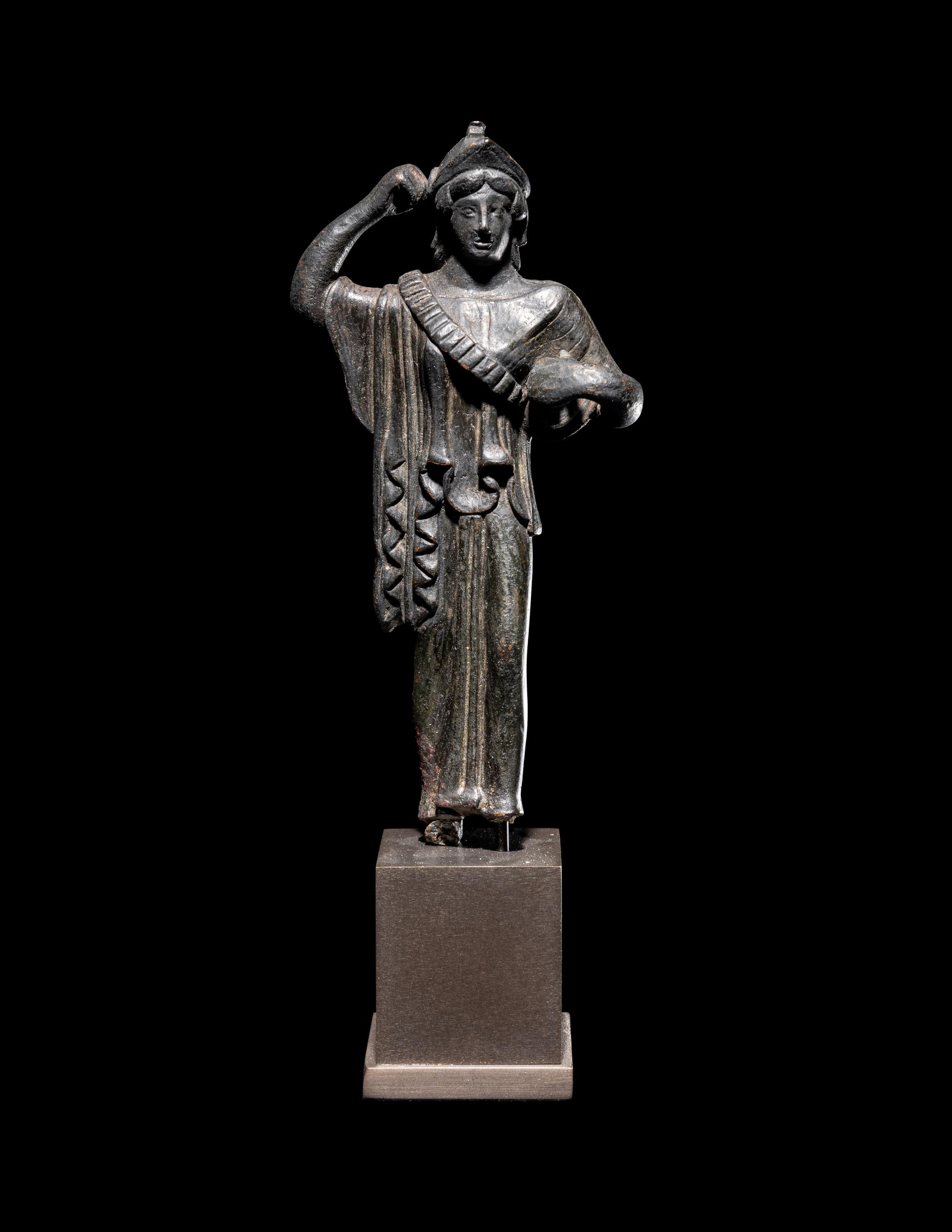 A Roman Bronze Athena Promachos