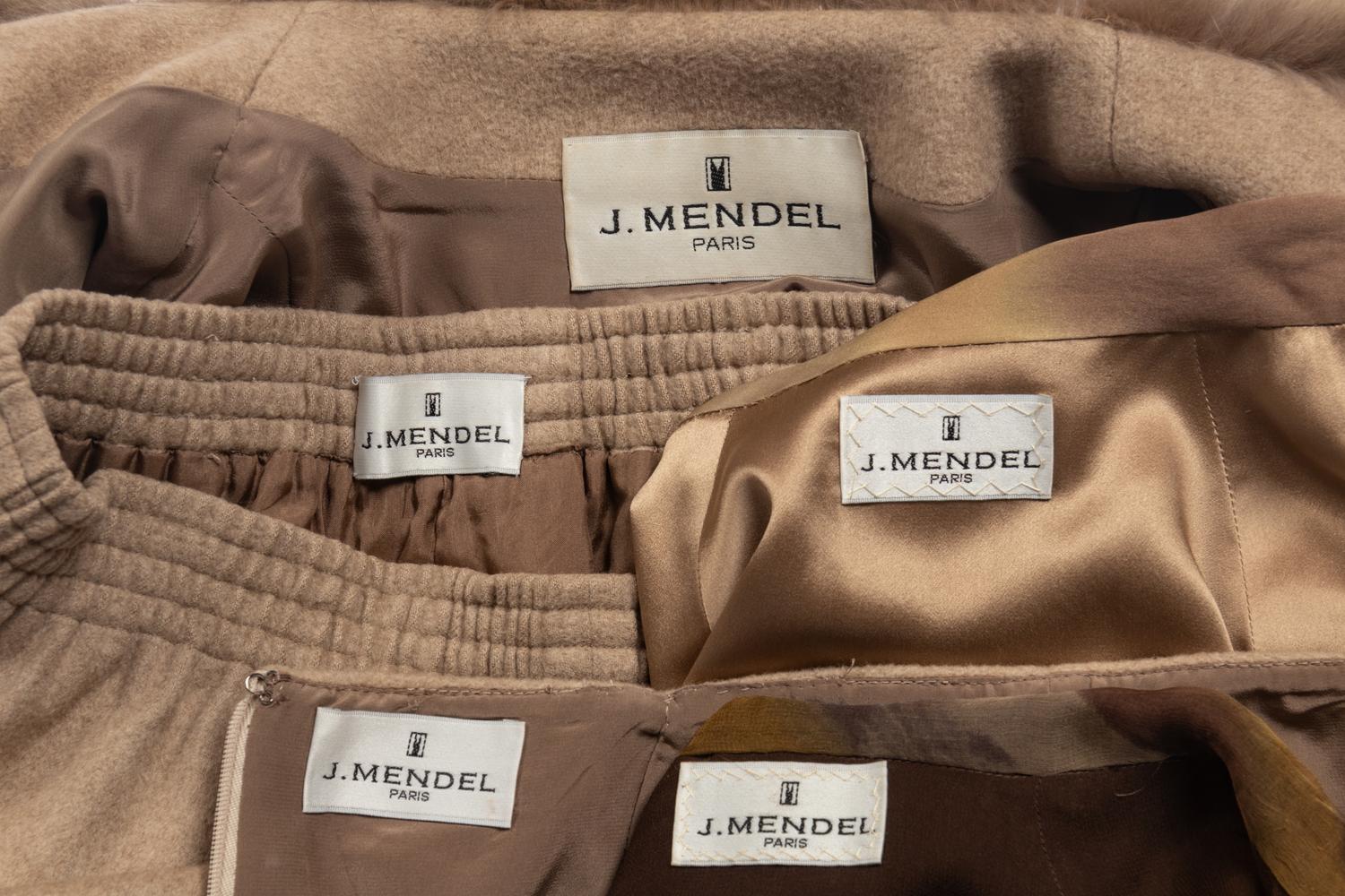 Five J. Mendel Separates Including Sable-Trim Ensemble