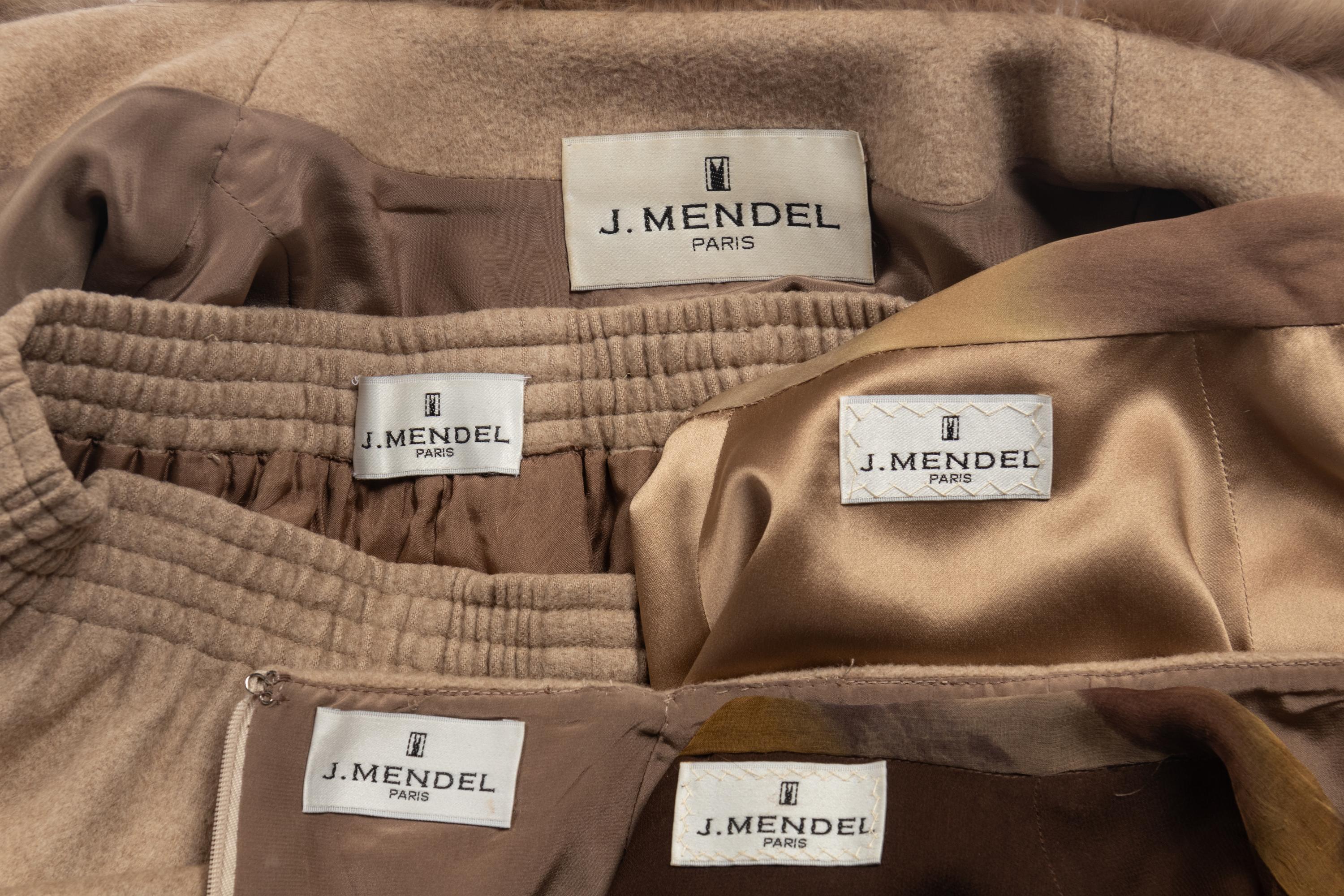 Five J. Mendel Separates Including Sable-Trim Ensemble