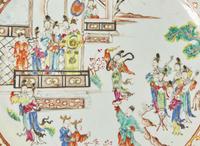 Three Chinese export porcelain “Acrobats” dishes, Qianlong period 葵口粉彩盤三件 清乾隆