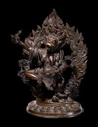 A Sino-Tibetan Bronze Figure of a Bodhisattva