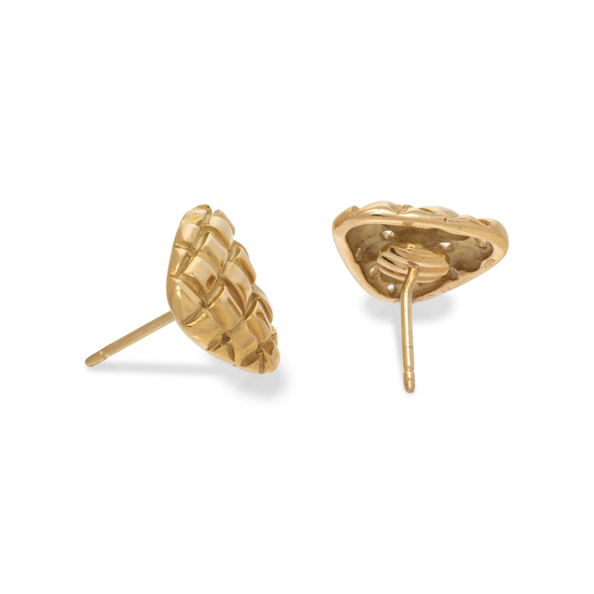 GUCCI, YELLOW GOLD EARRINGS