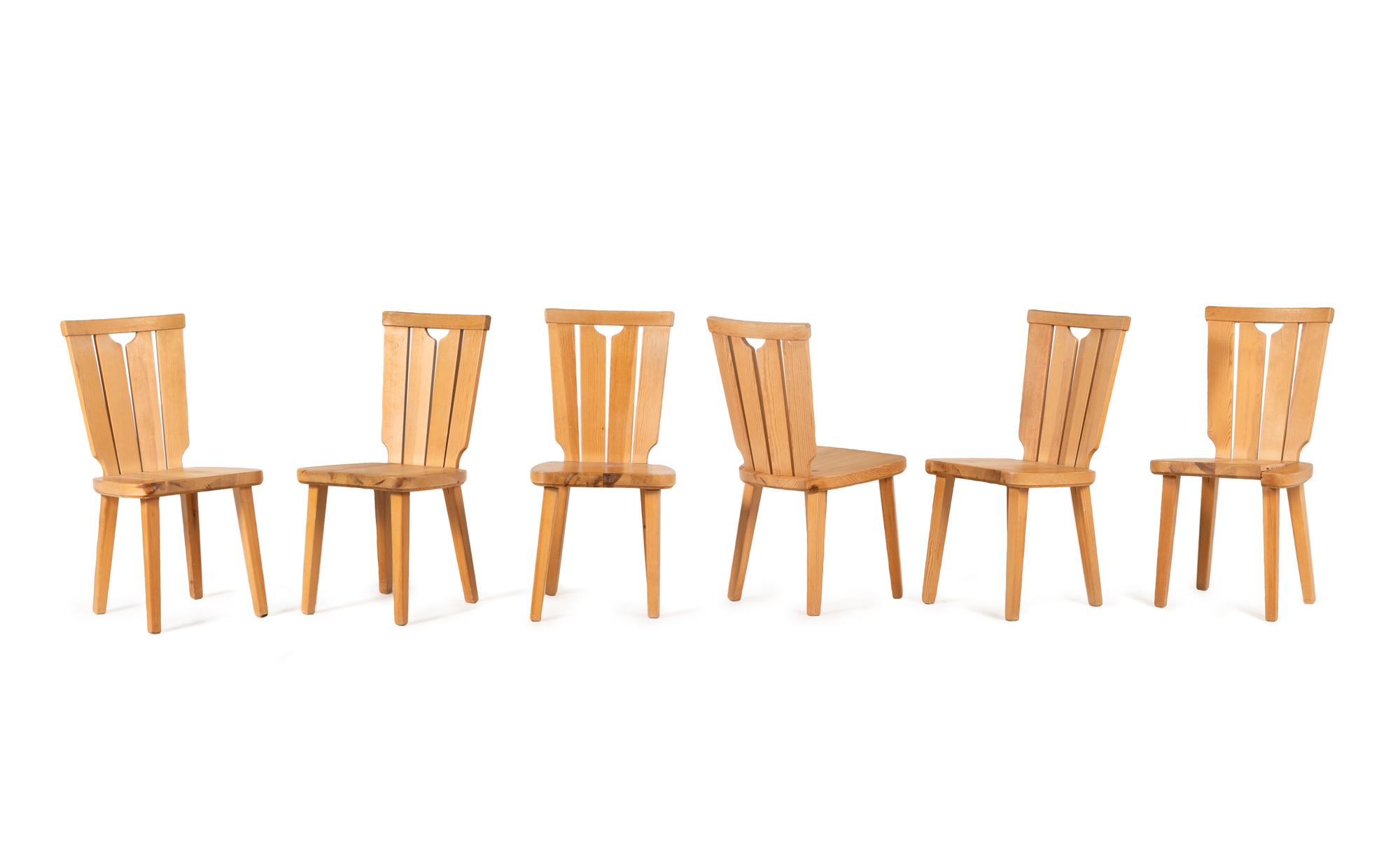 Set of Six Dining Chairs Sweden, c. 1960