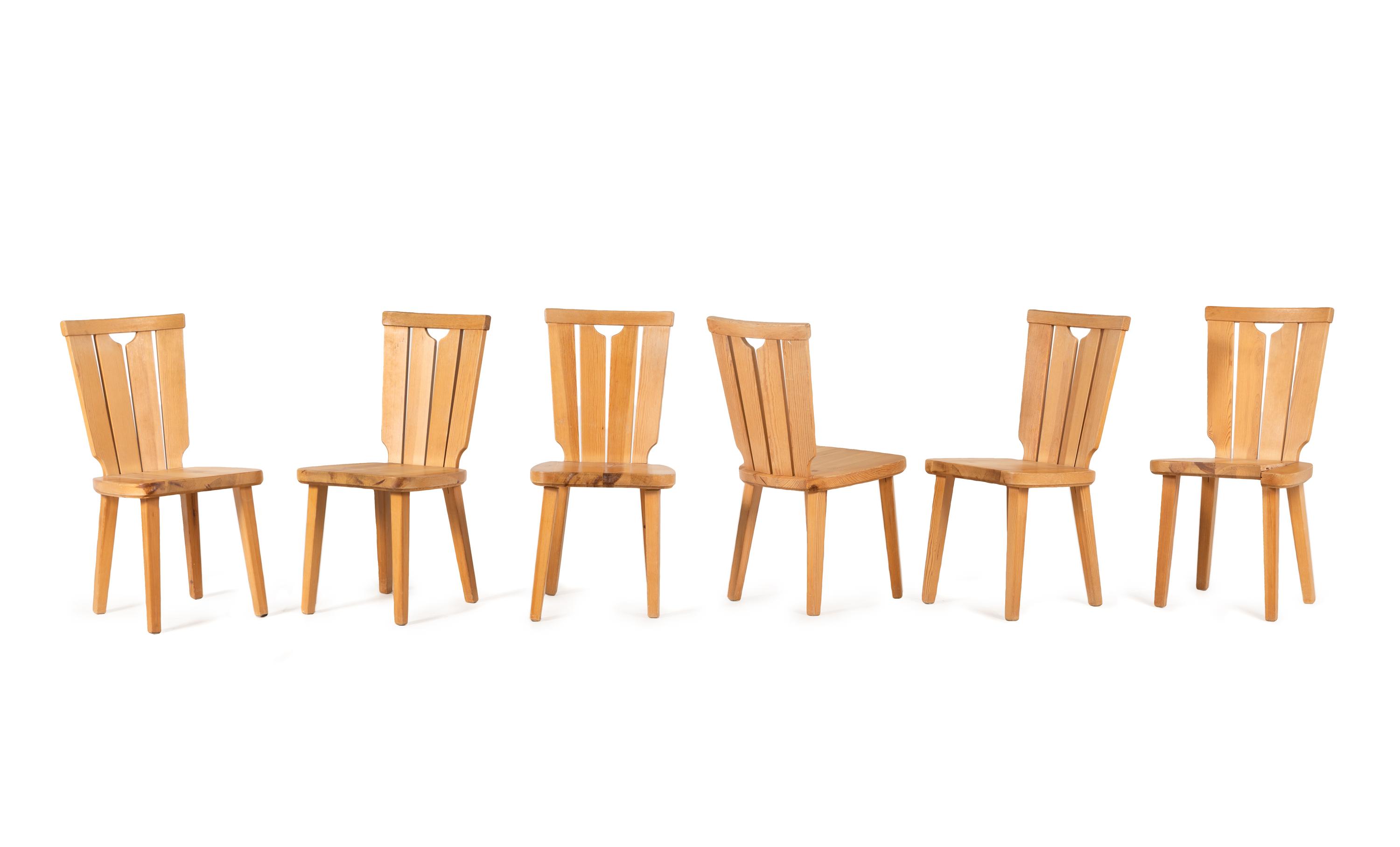 Set of Six Dining Chairs Sweden, c. 1960
