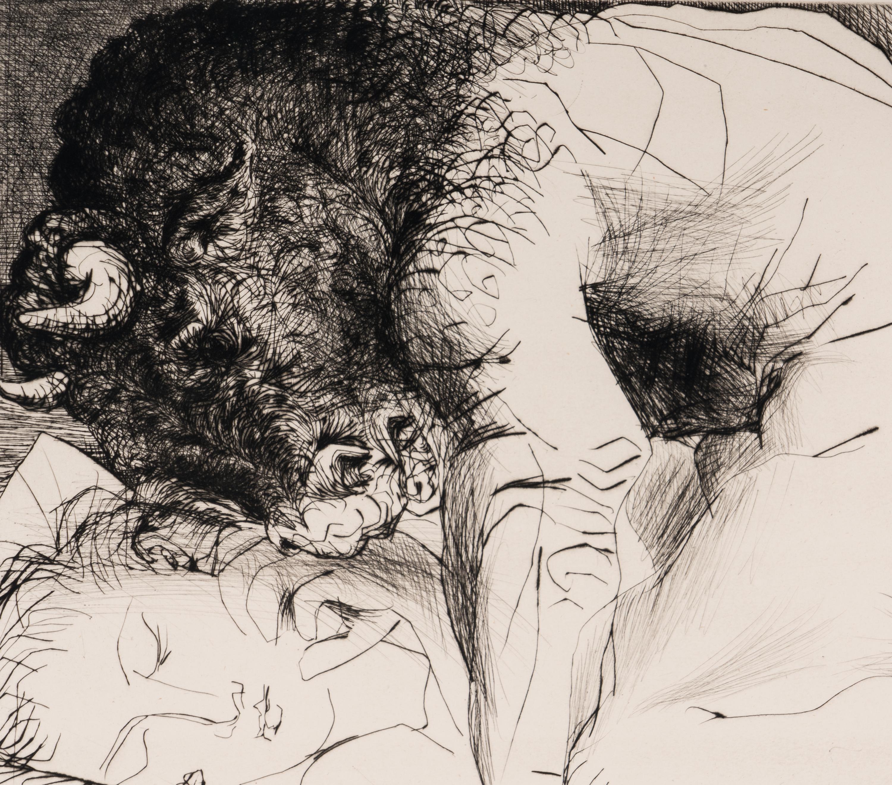 Minotaure caressant une dormeuse (from La Suite Vollard )