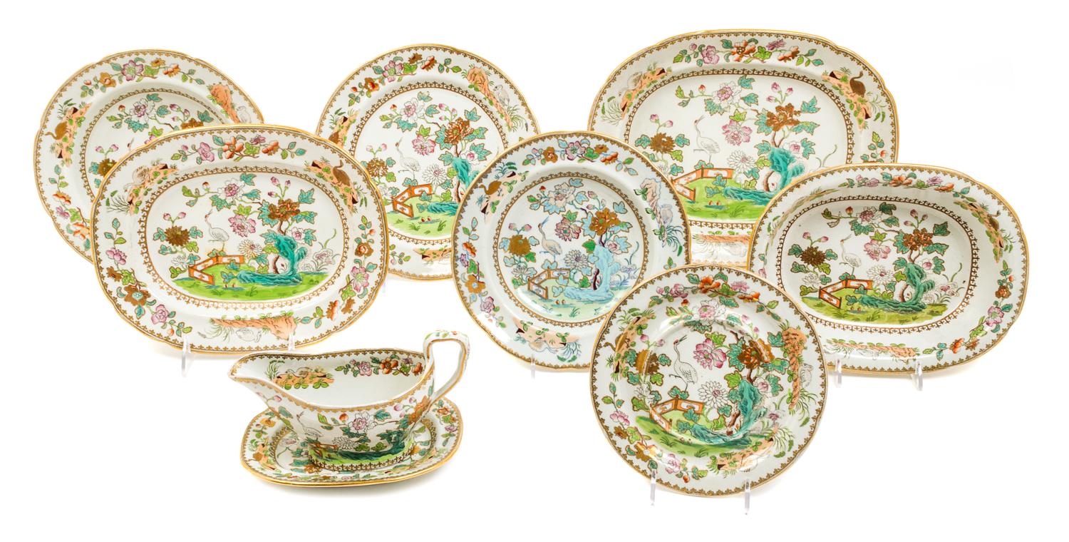 A Davenport Ironstone Dinner Service Length of longest 18 inches. — 19TH CENTURY