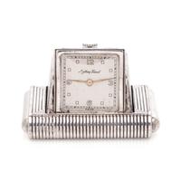 MATHEY TISSOT, ART DECO, STERLING SILVER TRAVEL WATCH