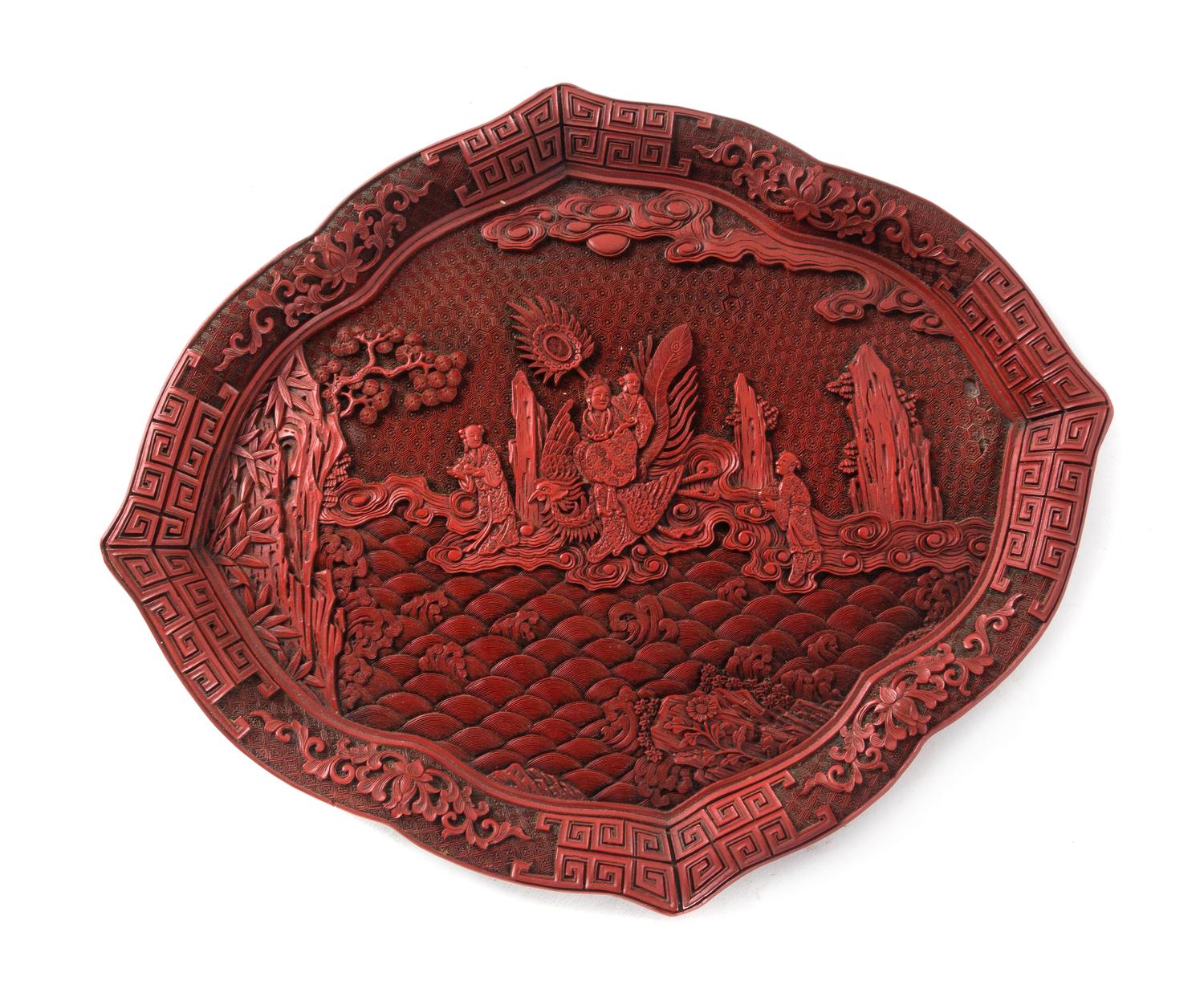 A Cinnabar Lacquer Tray