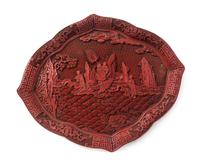 A Cinnabar Lacquer Tray
