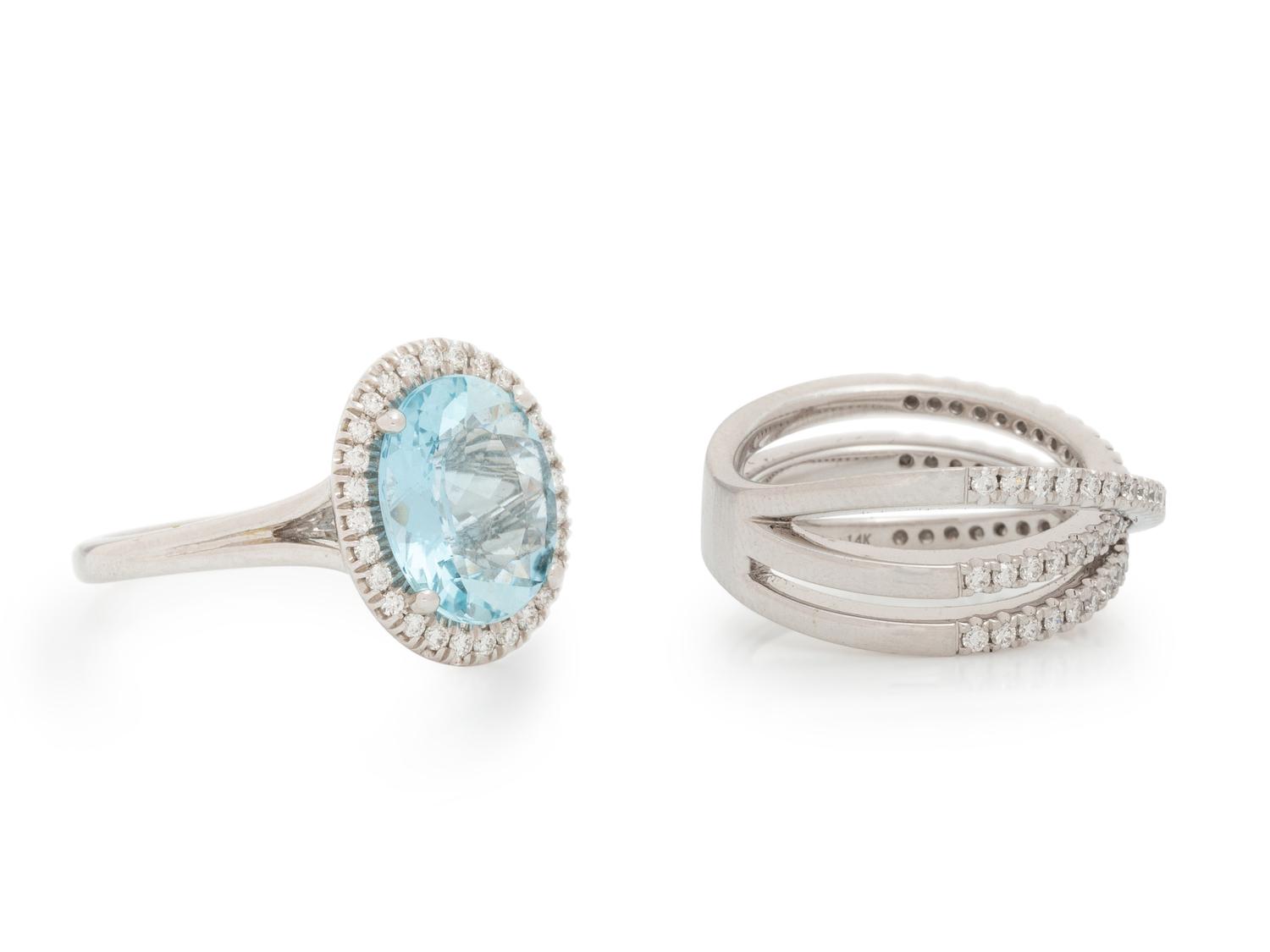 COLLECTION OF DIAMOND RINGS