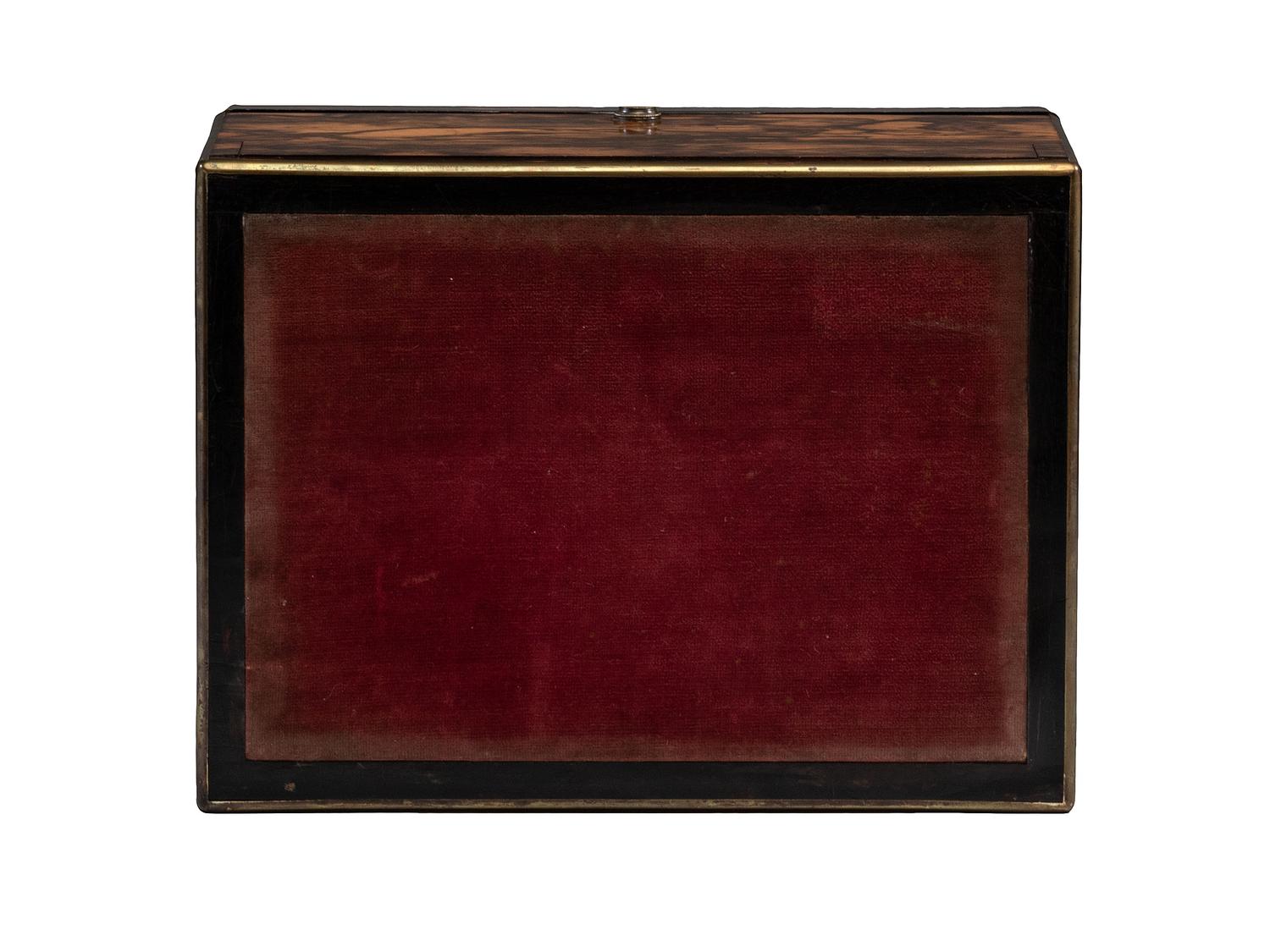 A Victorian Coromandel Stationary Box