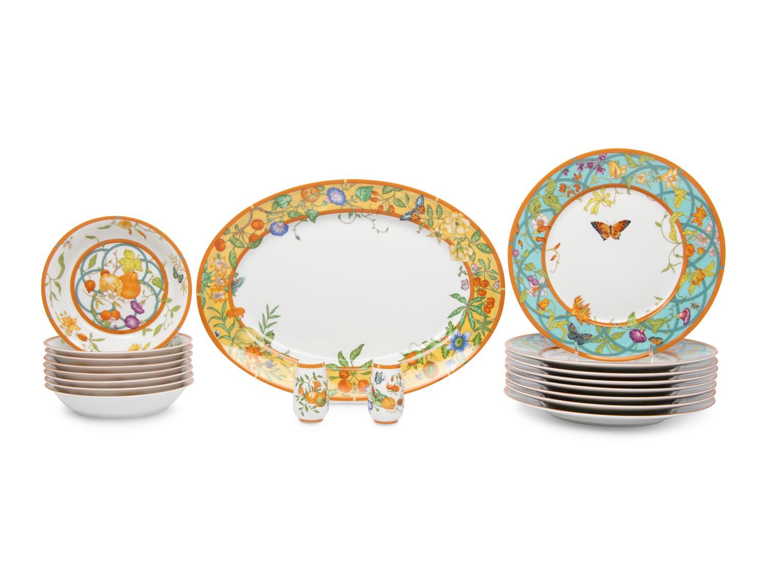 An Hermès Siesta Island Porcelain Dinner Service