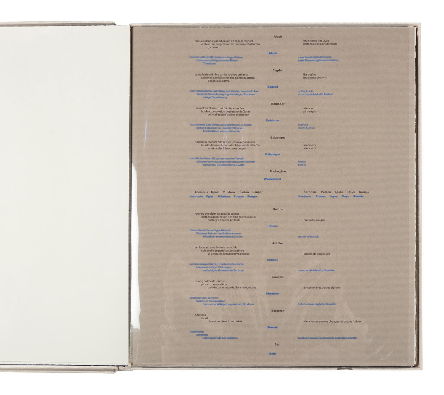 Octal (bound portfolio of 9 prints with poems by Michel Butor)