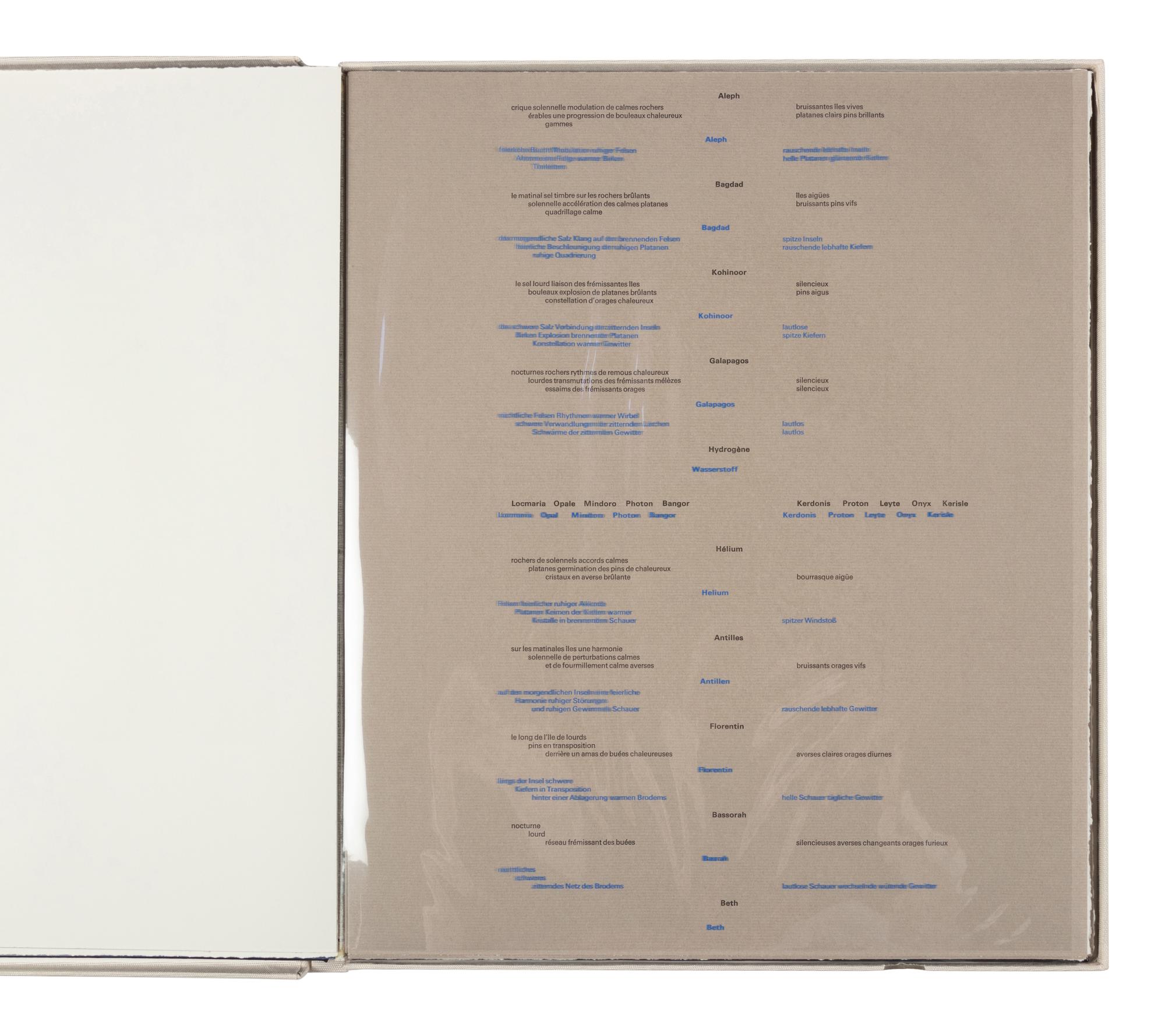 Octal (bound portfolio of 9 prints with poems by Michel Butor)