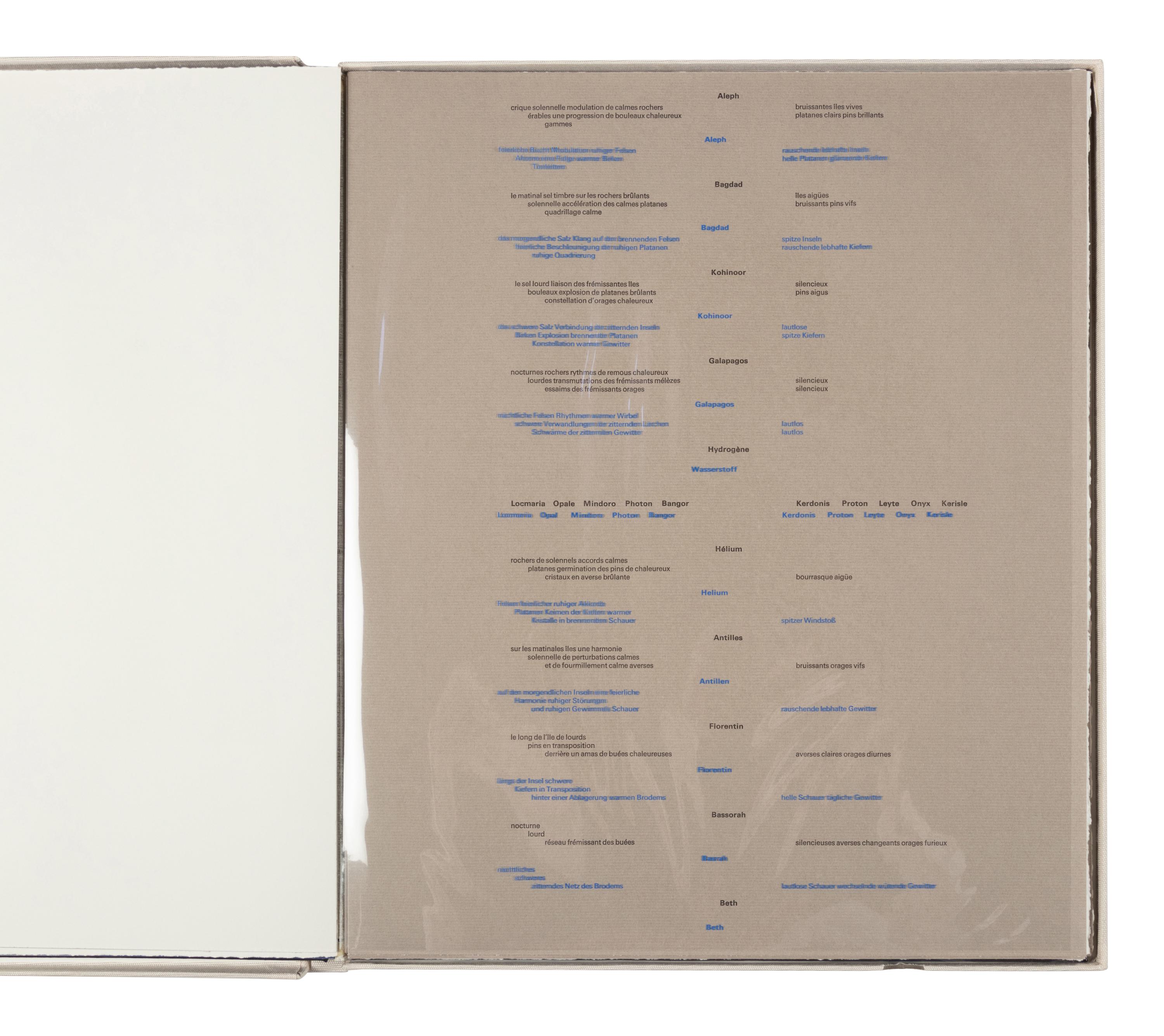 Octal (bound portfolio of 9 prints with poems by Michel Butor)