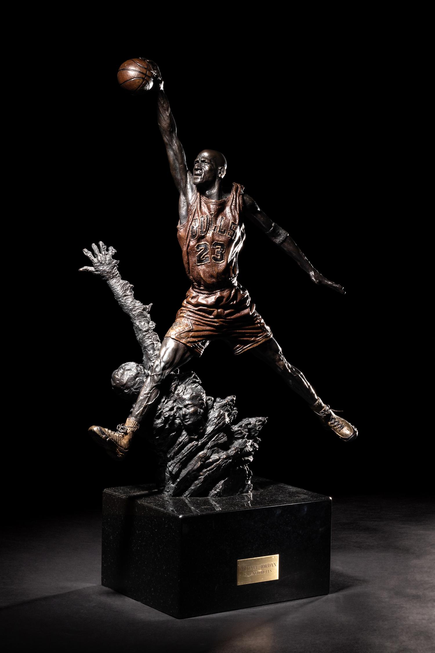 A 1994 Michael Jordan United Center Bronze Maquette, "The Spirit,"