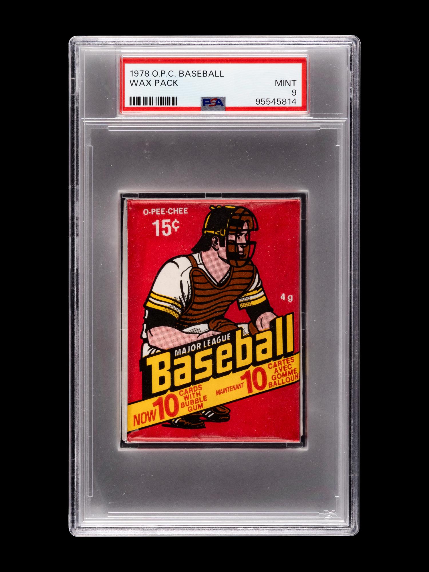 A Sealed Unopened Wax Pack of 1978 O-Pee-Chee Baseball Cards (PSA 9 MINT)
