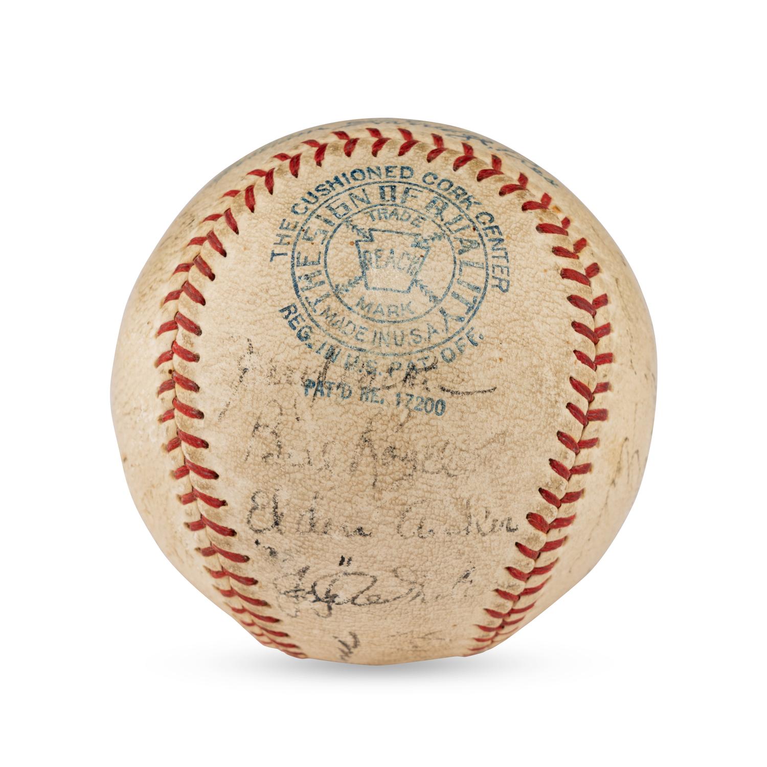 A 1934 Detroit Tigers Team Signed Autograph Baseball (Beckett Authentication Services Letter of Authenticity)