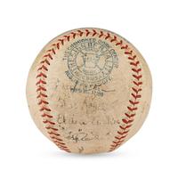 A 1934 Detroit Tigers Team Signed Autograph Baseball (Beckett Authentication Services Letter of Authenticity)