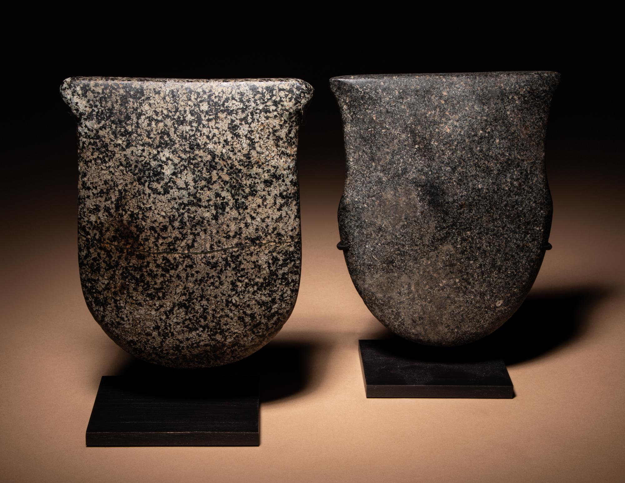 Two Valdivian Stone Votive Axes