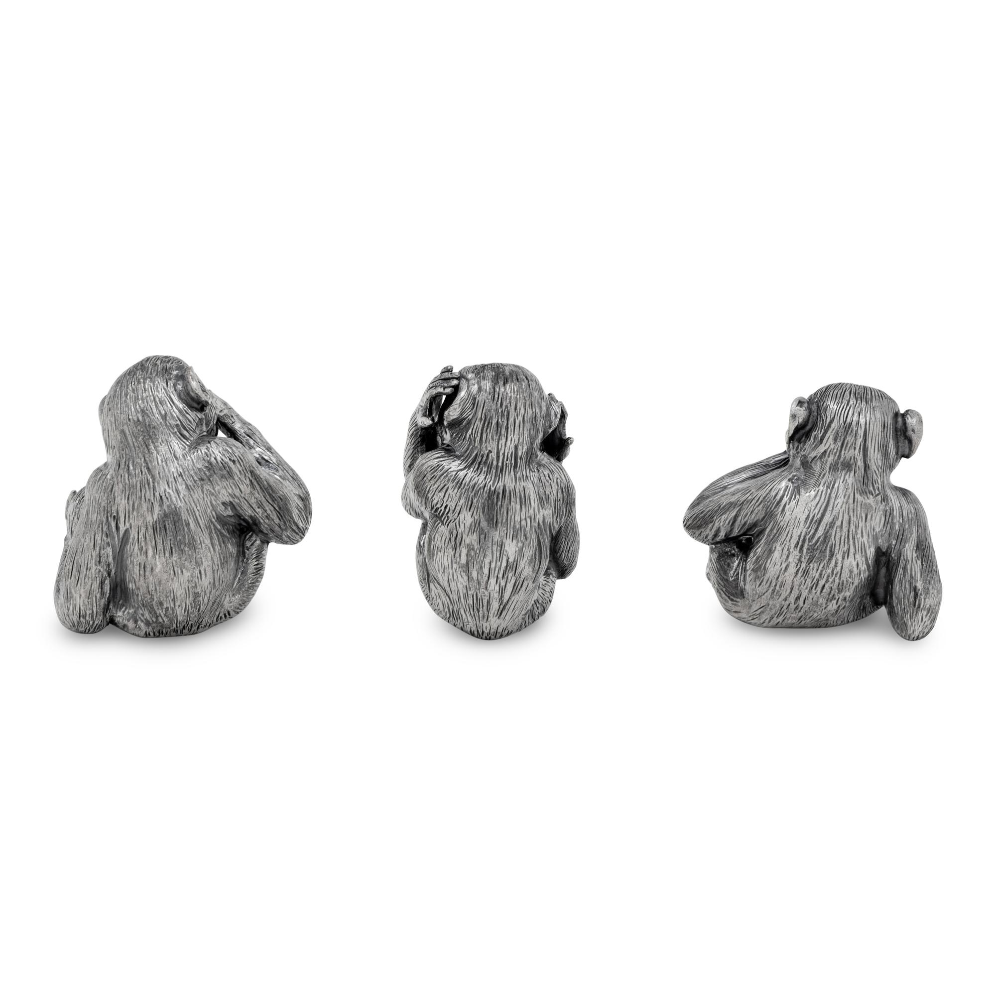 A Set of Three Buccellati Wise Monkey Figures