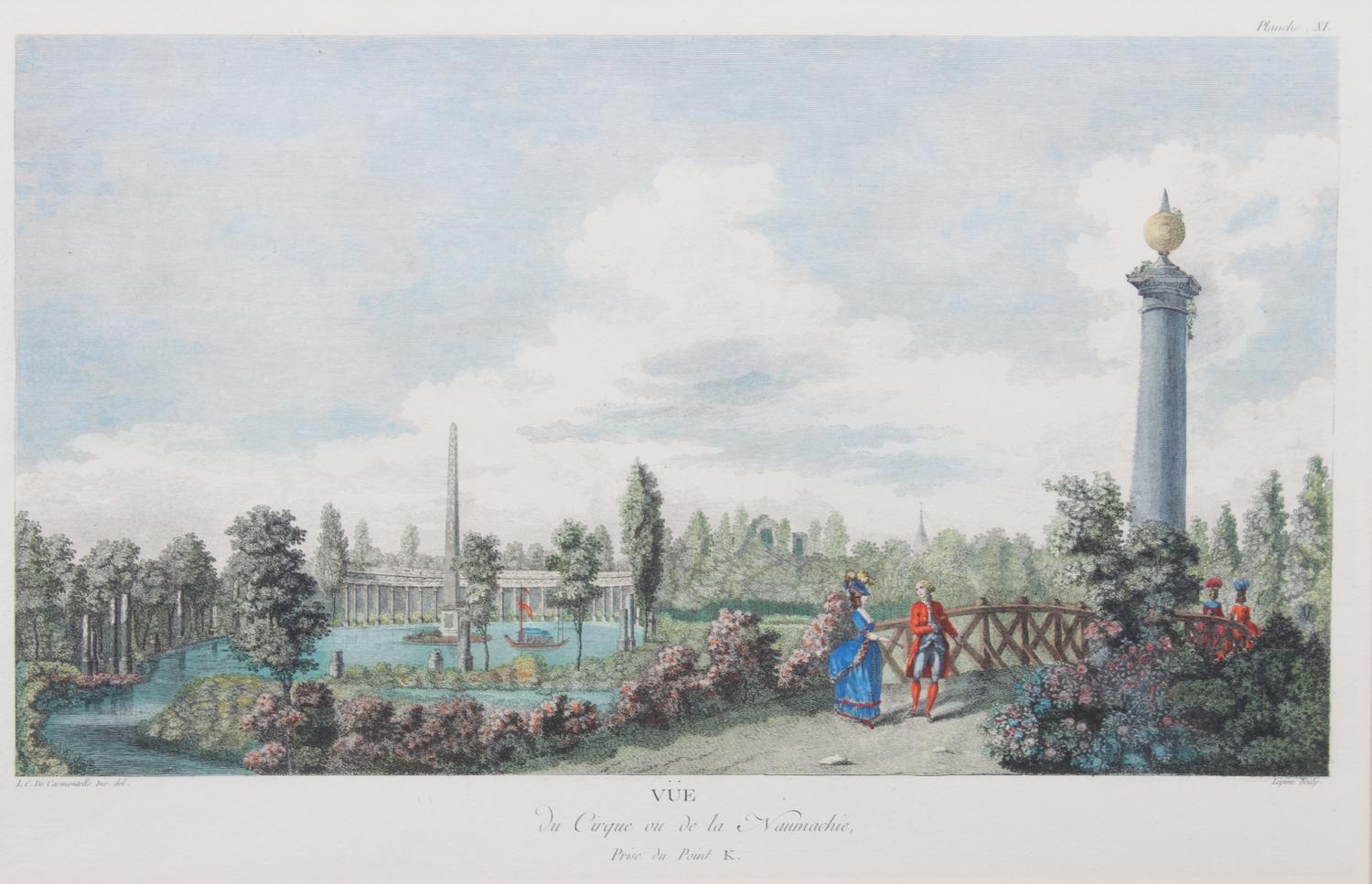A Set of Four Color Engravings, after Carmontelle 12 1/4 x 19 inches. — 20TH CENTURY