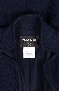 Chanel Navy Blue Double-Breasted Jacket, 2010s