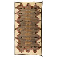 Navajo Pictorial Weaving / Rug, with Chickens and Lizards
