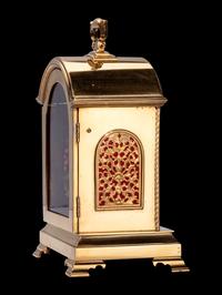 A Chinese Jeweled Gilt Bronze Clock