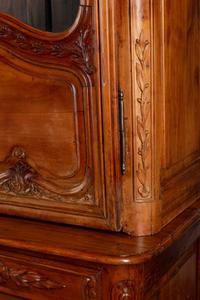 A Louis XV Provincial Walnut Buffet a Deux Corps — SECOND HALF 18TH CENTURY
