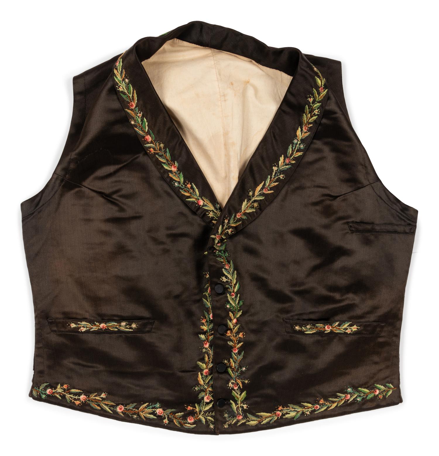 Four Men's 19th Century Waistcoats/Vests, 1840-1900