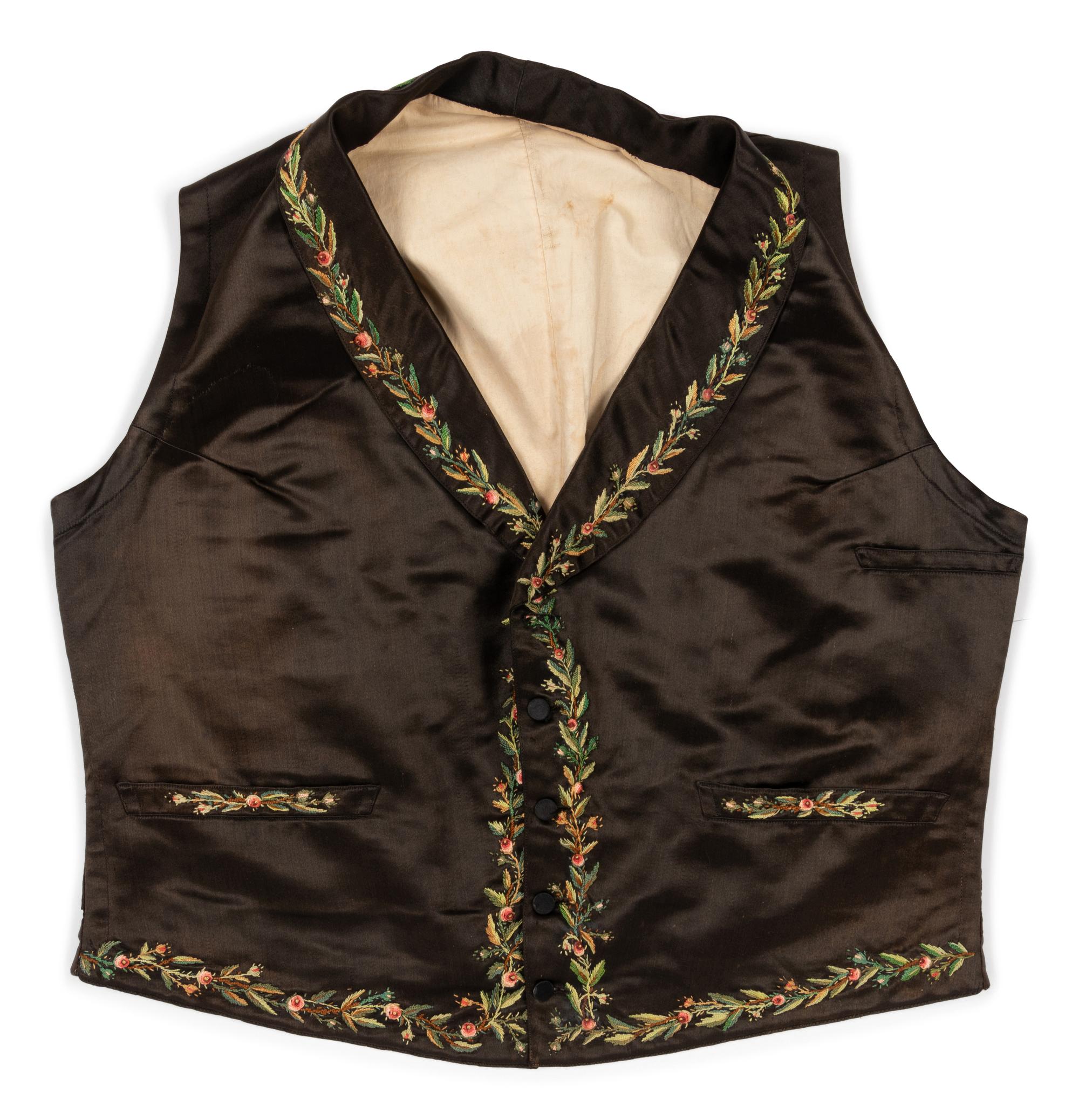 Four Men's 19th Century Waistcoats/Vests, 1840-1900