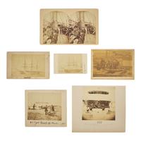 [Civil War] Group of 16 photographs with US Naval interest, including officers and shipboard scenes